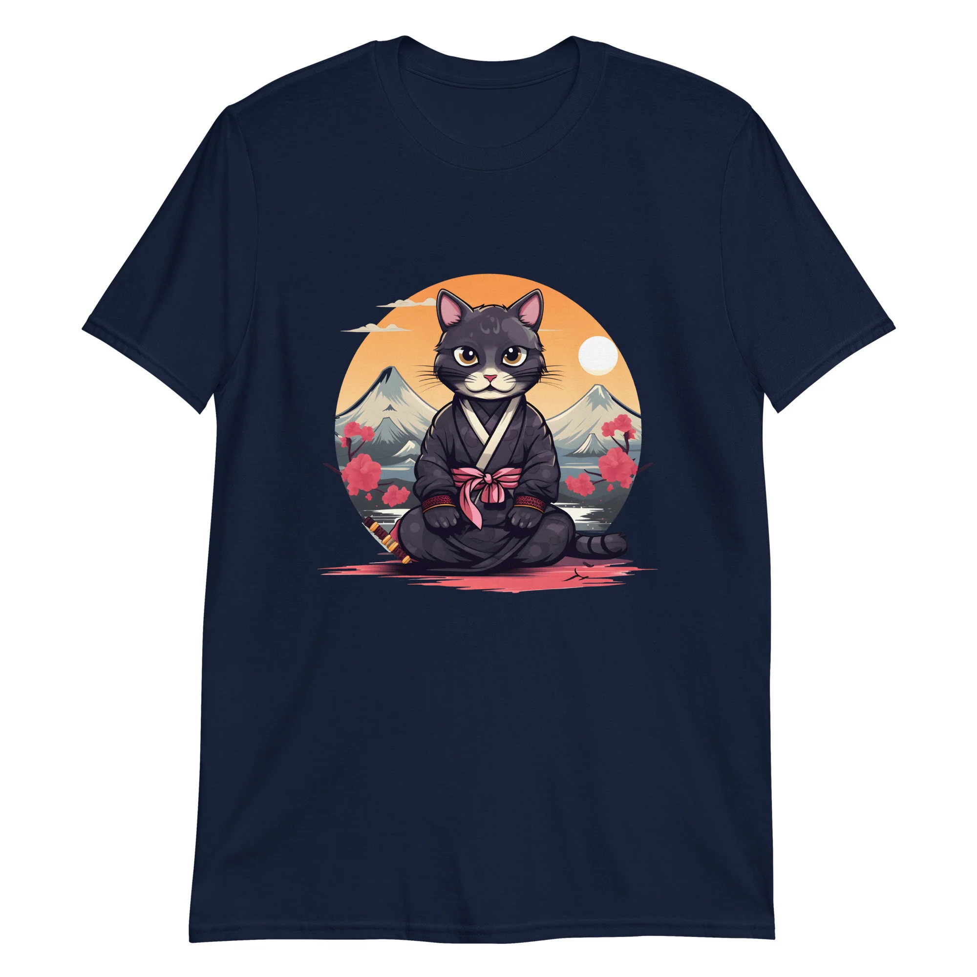 Warrior Cat Zen: Peace Amidst Battle T-Shirt - Image 2