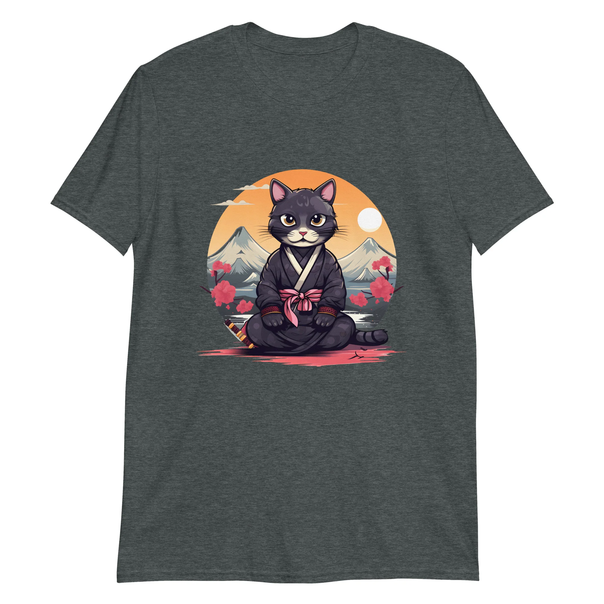 Warrior Cat Zen: Peace Amidst Battle T-Shirt - Image 3
