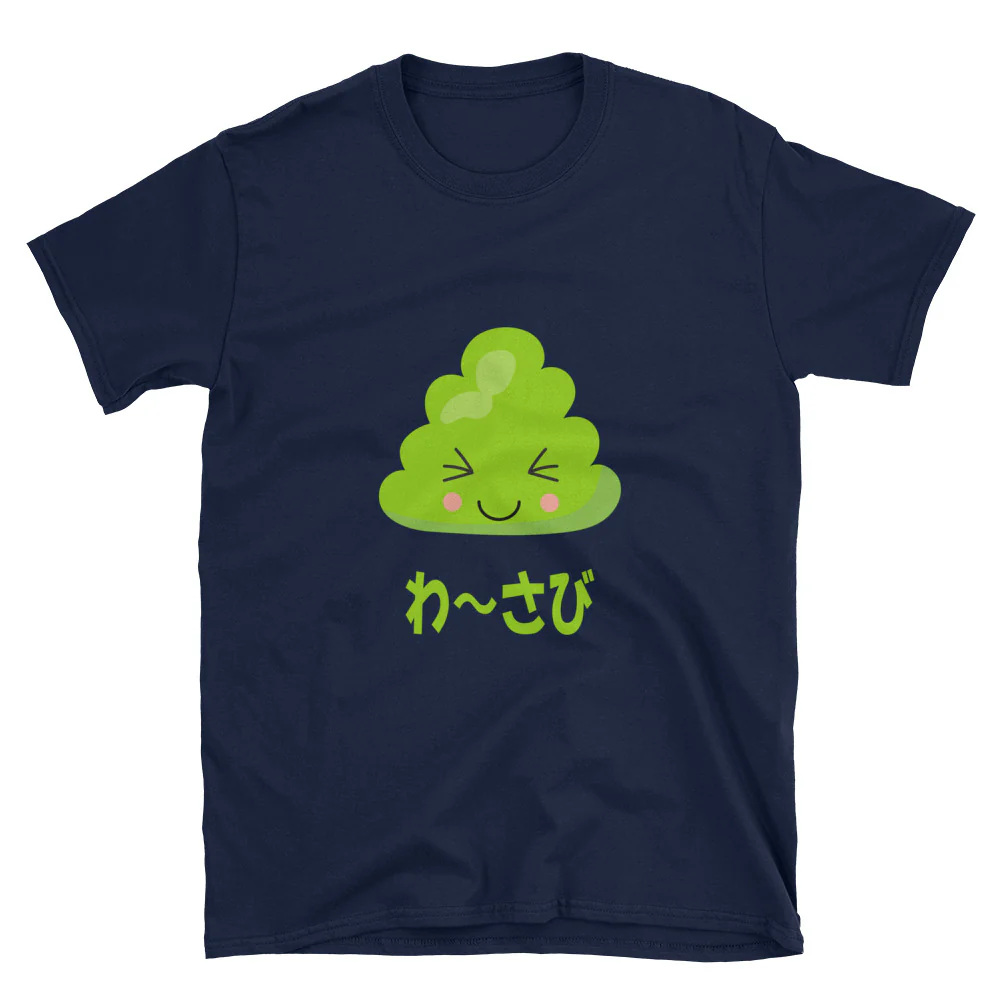Wasabi Oishii and Kawaii Sushi Short-Sleeve Unisex T-Shirt - Image 3