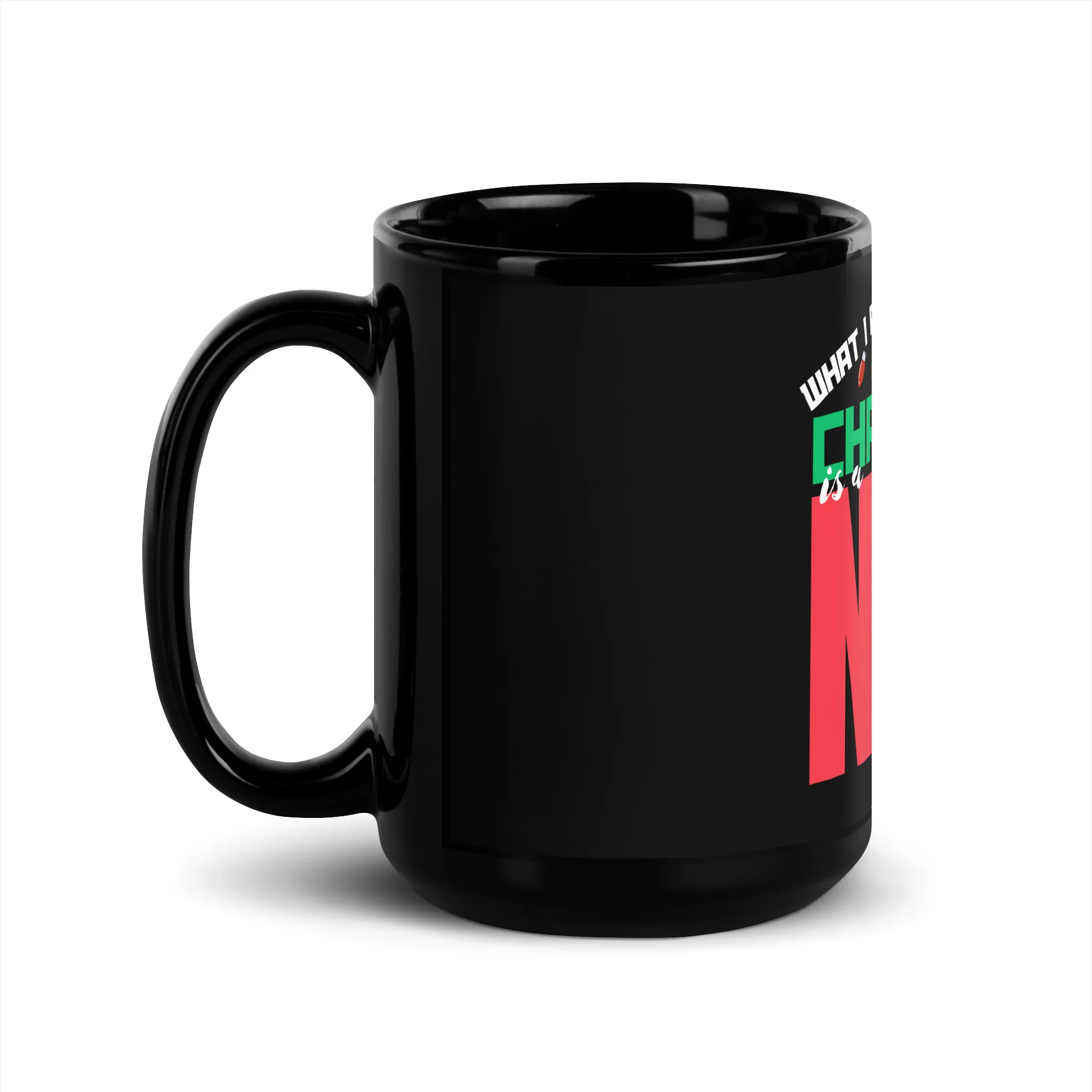 What I Really Want for Christmas Black Mug - Image 4