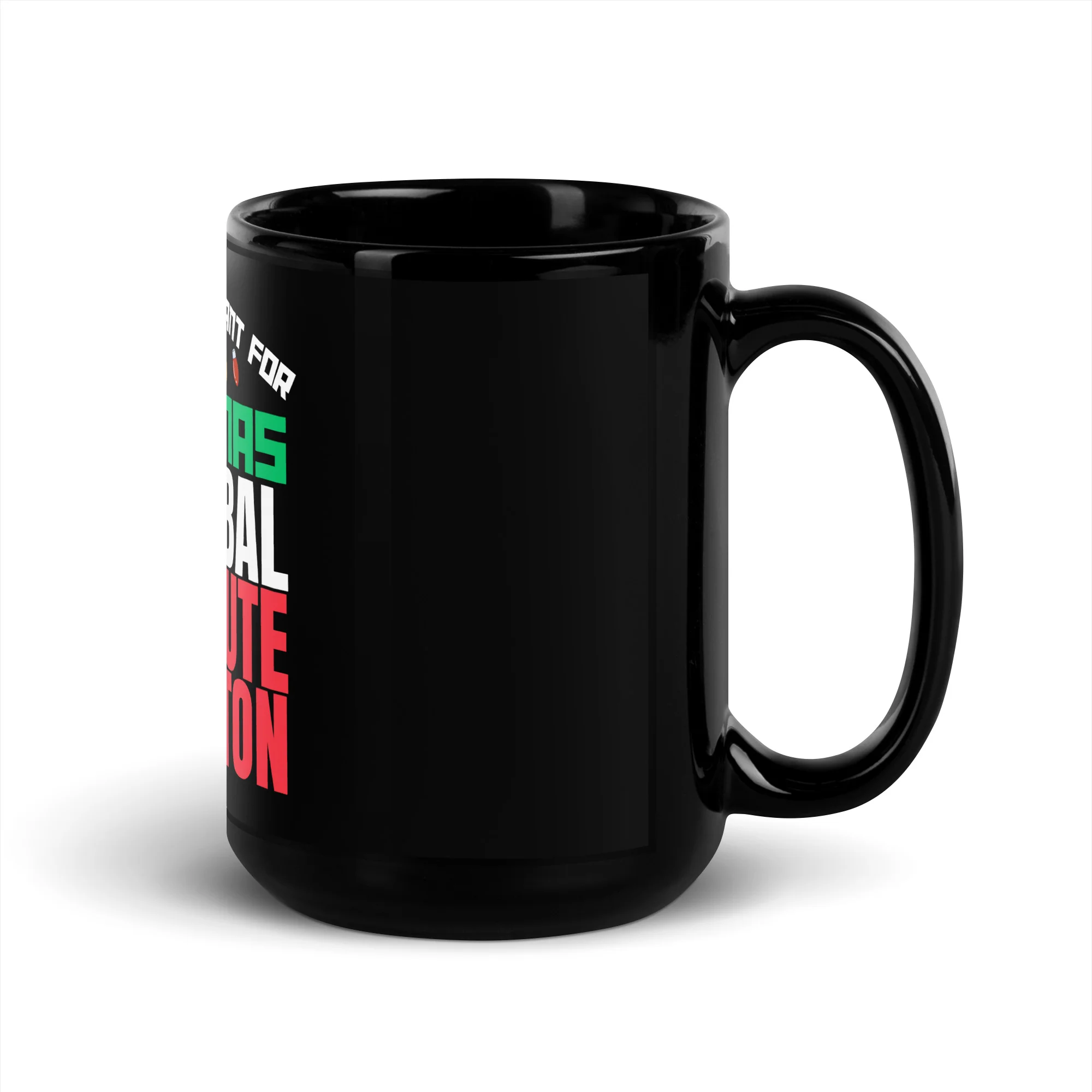 What I Really Want for Christmas Humor Black Mug - Image 5